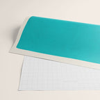 Turquoise Minimalist Bold Artwork Wrapping Paper Gallery Image 2
