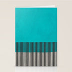 Turquoise Minimalist Bold Artwork Stationery Card Gallery Image 2