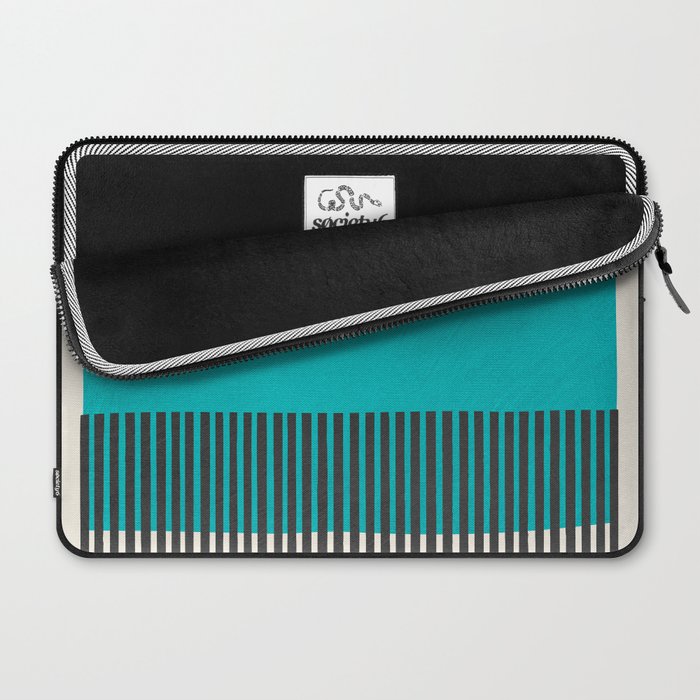 Turquoise Minimalist Bold Artwork Laptop Sleeve Gallery Image 2