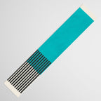 Turquoise Minimalist Bold Artwork Table Runner Gallery Image 3
