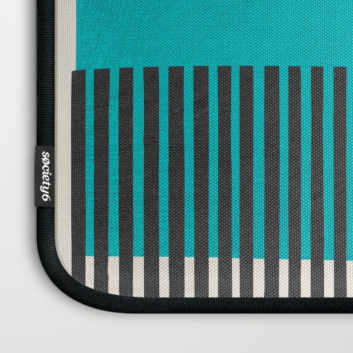 Turquoise Minimalist Bold Artwork Laptop Sleeve Gallery Image 3