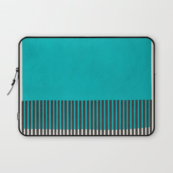 Turquoise Minimalist Bold Artwork Laptop Sleeve Gallery Image 1