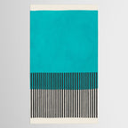 Turquoise Minimalist Bold Artwork Tablecloth Gallery Image 2