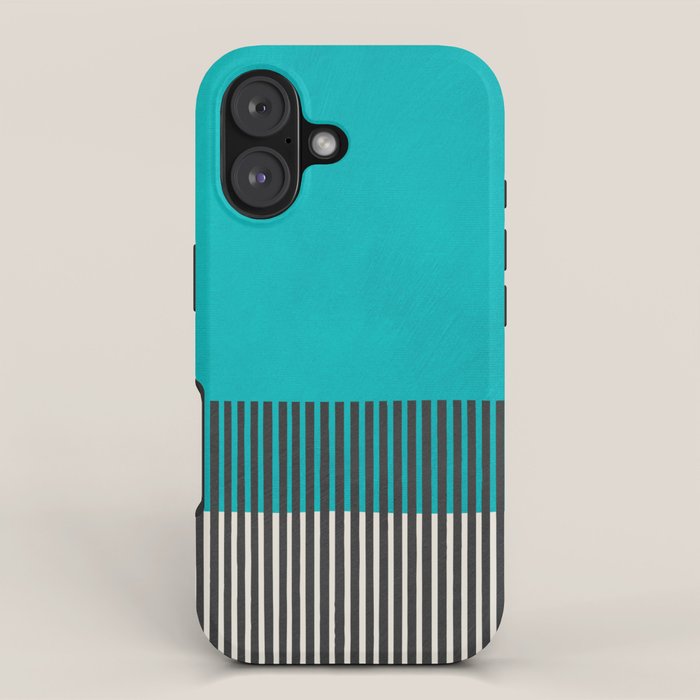 Turquoise Minimalist Bold Artwork iPhone Case Gallery Image 1