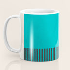 Turquoise Minimalist Bold Artwork Coffee Mug Gallery Image 3