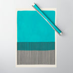 Turquoise Minimalist Bold Artwork Wrapping Paper Gallery Image 1