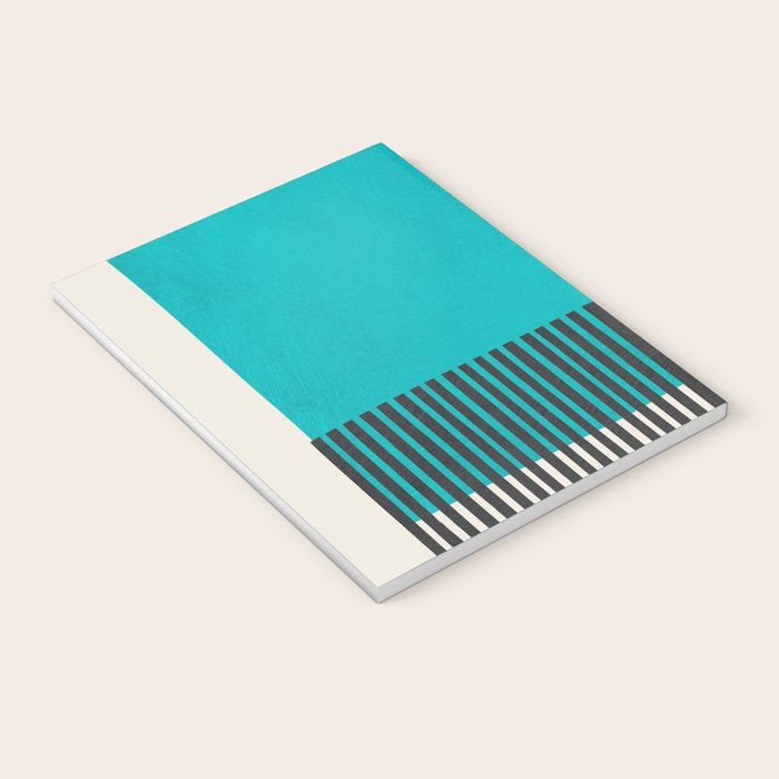 Turquoise Minimalist Bold Artwork Notebook Gallery Image 3