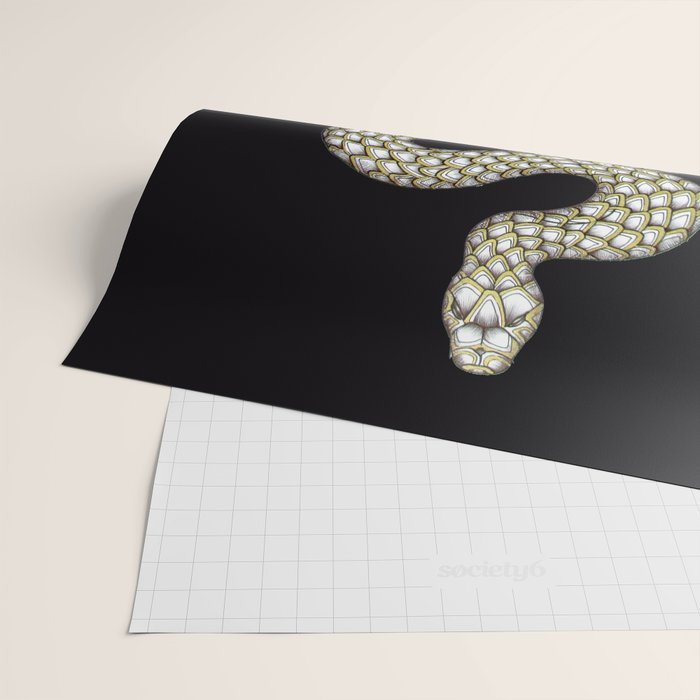 Snake's Charm in Black Wrapping Paper Gallery Image 2