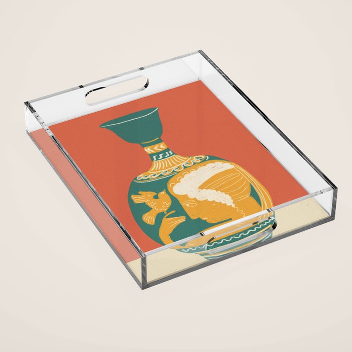 Ancient vase  Acrylic Tray Gallery Image 1