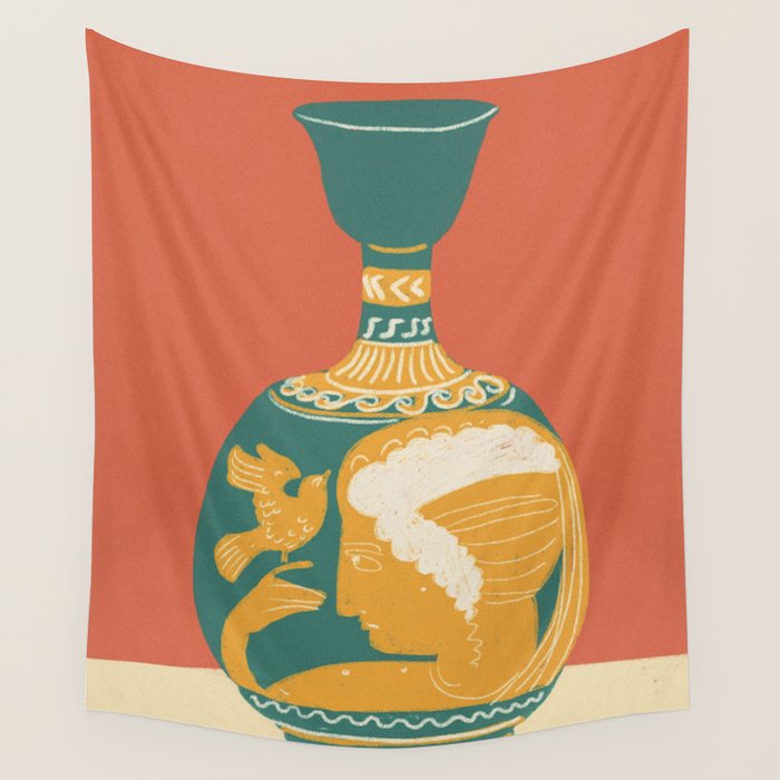 Ancient vase  Wall Tapestry Gallery Image 1