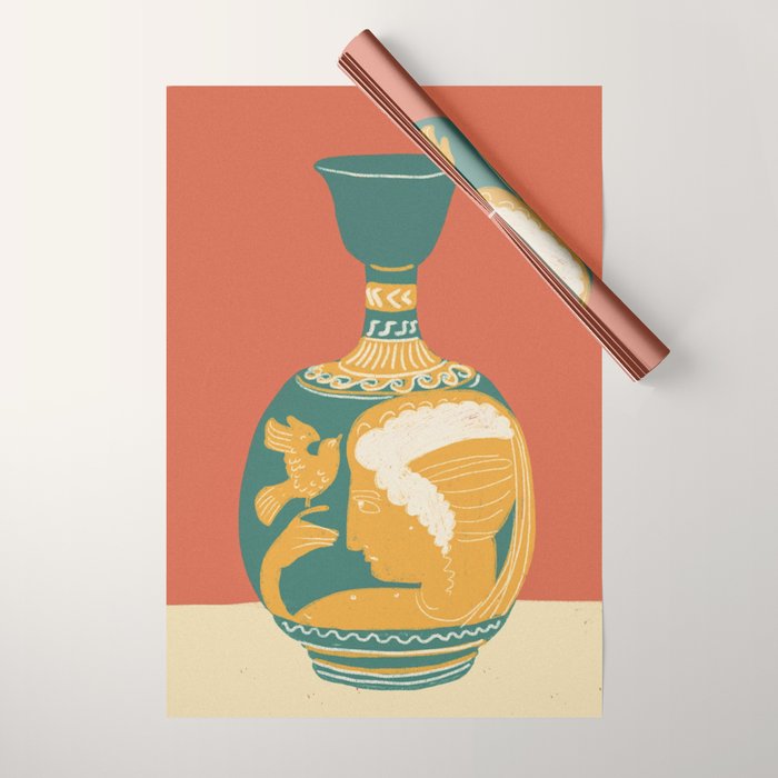 Ancient vase  Wrapping Paper Gallery Image 1