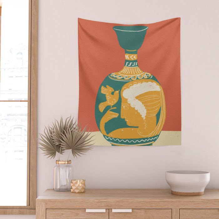 Ancient vase  Wall Tapestry Gallery Image 2