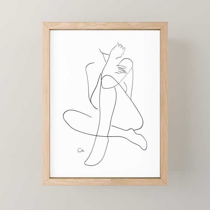 Figure Study Mini Art Print Gallery Image 1