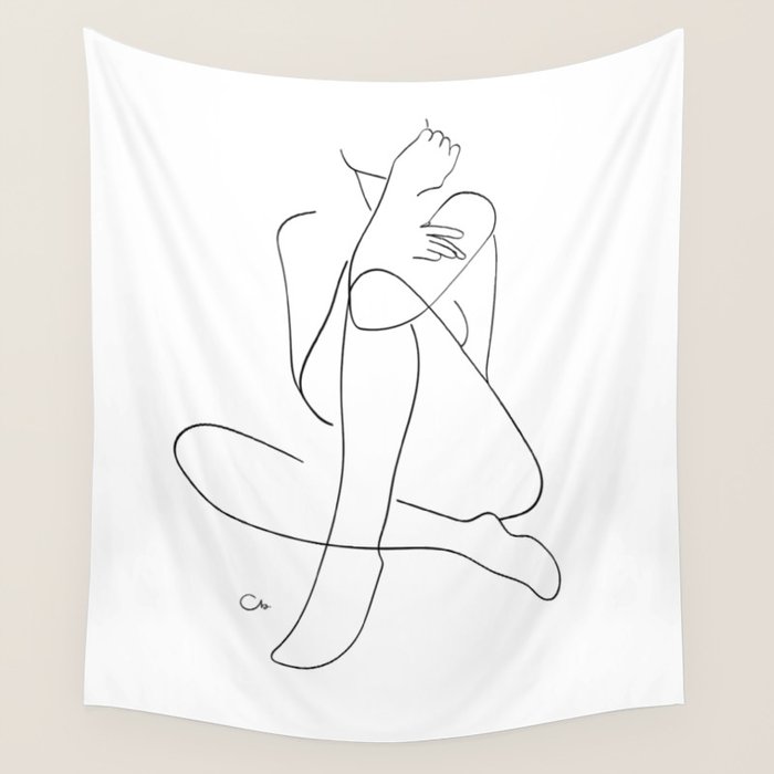Figure Study Wall Tapestry Gallery Image 4