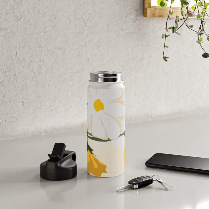 yellow flowers Water Bottle Gallery Image 4