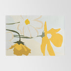 yellow flowers Rug Gallery Image 2