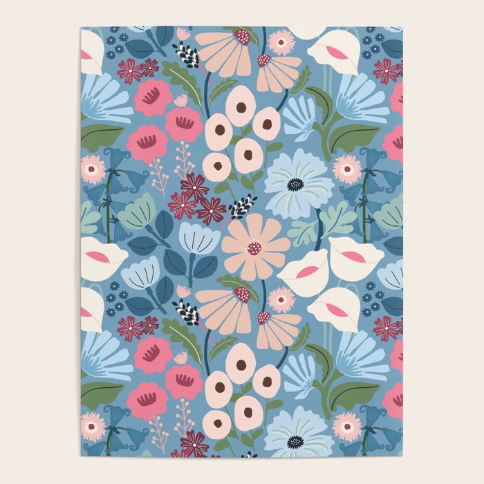 Meadow muse - heritage blue Poster Gallery Image 4
