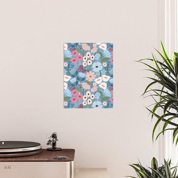 Meadow muse - heritage blue Poster Gallery Image 2