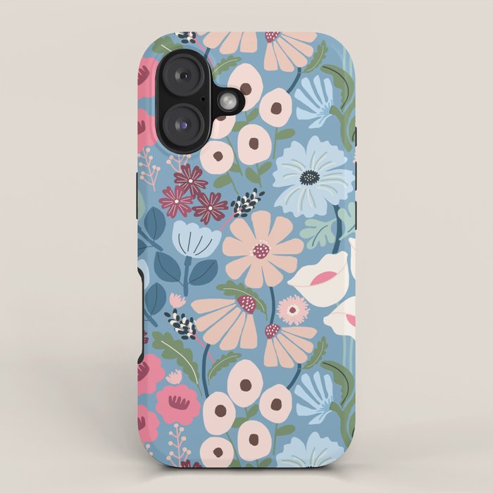 Meadow muse - heritage blue iPhone Case Gallery Image 1