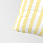 Modern geometrical baby yellow white stripes pattern Pillow Sham Gallery Image 4