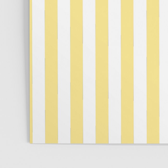 Modern geometrical baby yellow white stripes pattern Poster Gallery Image 3
