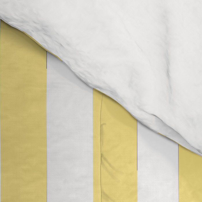 Modern geometrical baby yellow white stripes pattern Comforter Gallery Image 4