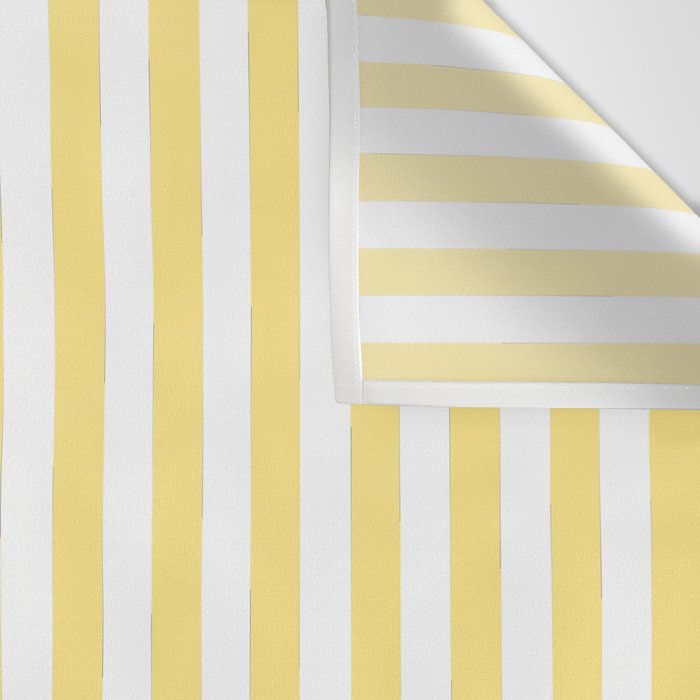 Modern geometrical baby yellow white stripes pattern Wall Tapestry Gallery Image 3