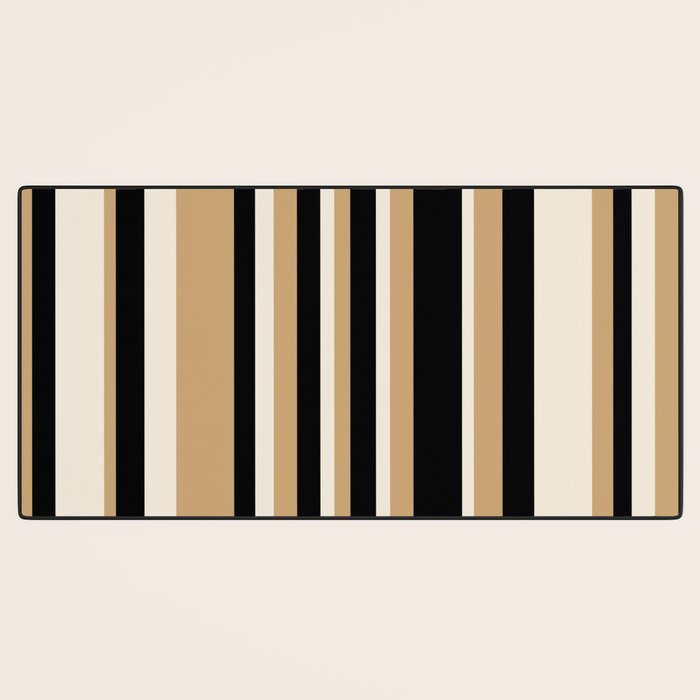 Classic Stripes VII - Neutral Vintage Desk Mat Gallery Image 3