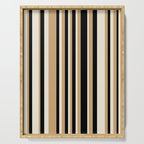 Classic Stripes VII - Neutral Vintage Serving Tray Gallery Image 1