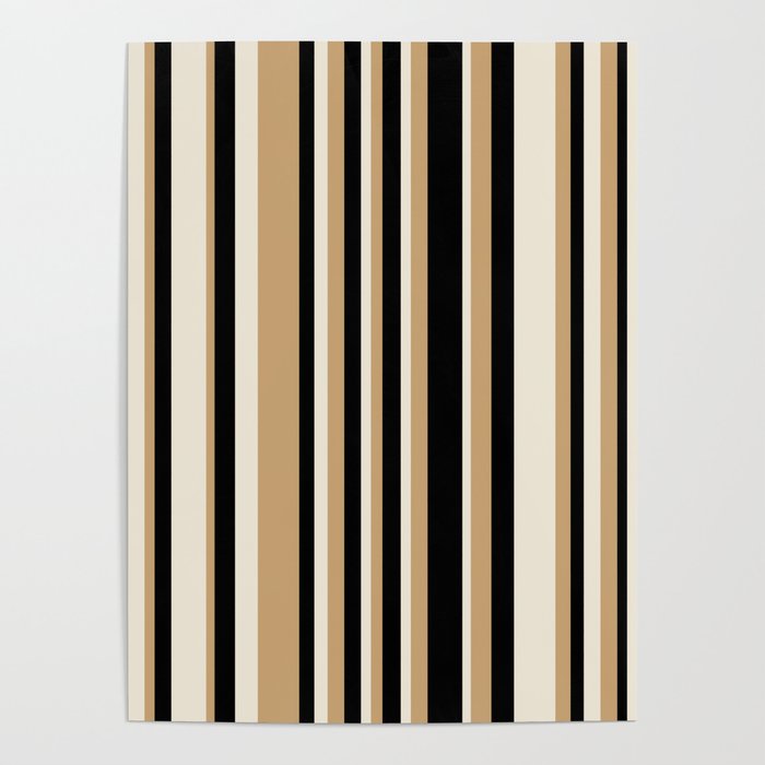 Classic Stripes VII - Neutral Vintage Poster Gallery Image 4