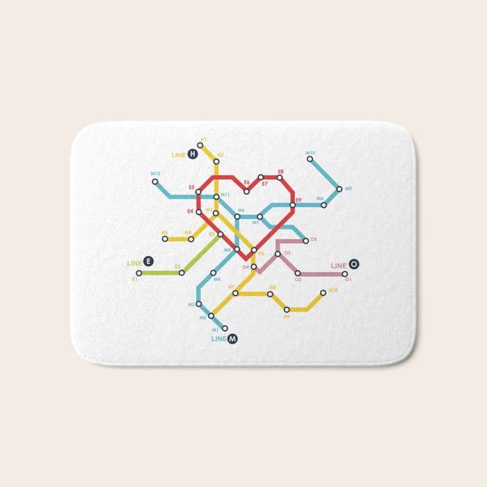 Home Where The Heart Is Bath Mat Gallery Image 1