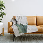 Cat and Plant 43: Nameowste Throw Blanket Gallery Image 1