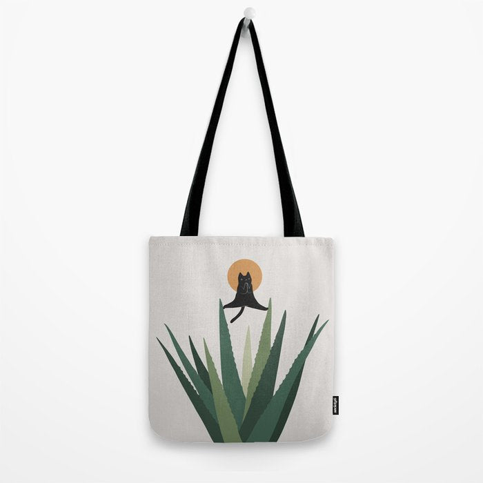 Cat and Plant 43: Nameowste Tote Bag Gallery Image 2
