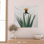 Cat and Plant 43: Nameowste Wall Tapestry Gallery Image 2