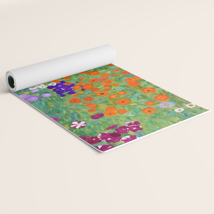 Gustav Klimt "Blumengarten (Flower Garden)" Yoga Mat Gallery Image 2
