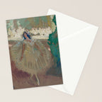 Pavlova, prima ballerina ballet Swan Lake portrait still life female painting by Henry Keller Stationery Card Gallery Image 2