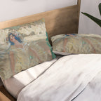 Pavlova, prima ballerina ballet Swan Lake portrait still life female painting by Henry Keller Pillow Sham Gallery Image 2