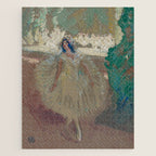 Pavlova, prima ballerina ballet Swan Lake portrait still life female painting by Henry Keller Jigsaw Puzzle Gallery Image 1