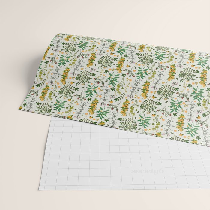 Vintage Wildflowers / Cozy Botanicals Wrapping Paper Gallery Image 2
