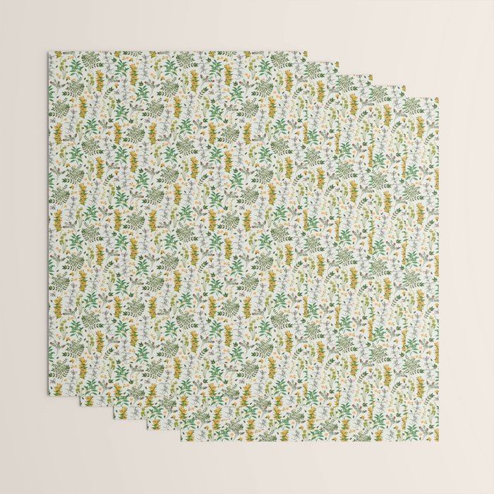 Vintage Wildflowers / Cozy Botanicals Wrapping Paper Gallery Image 3
