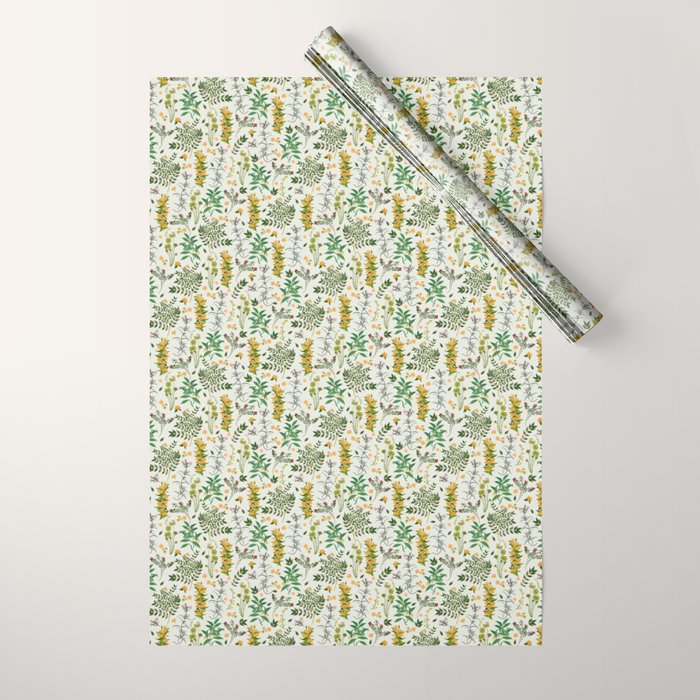 Vintage Wildflowers / Cozy Botanicals Wrapping Paper Gallery Image 1
