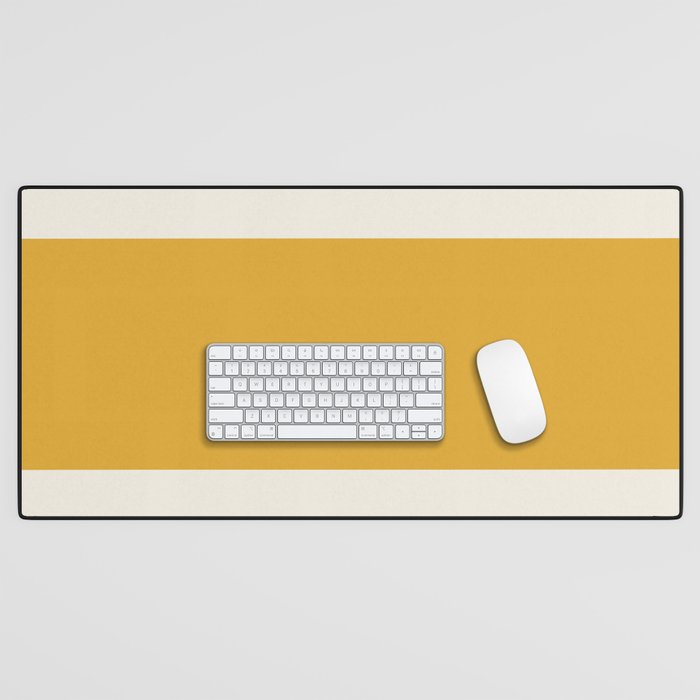 Dual (Yellow Cream) Desk Mat Gallery Image 1