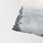 Forest mist beneath the mountain peaks Pillow Sham Gallery Image 4