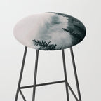 Forest mist beneath the mountain peaks Stool Gallery Image 2