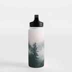 Forest mist beneath the mountain peaks Water Bottle Gallery Image 3