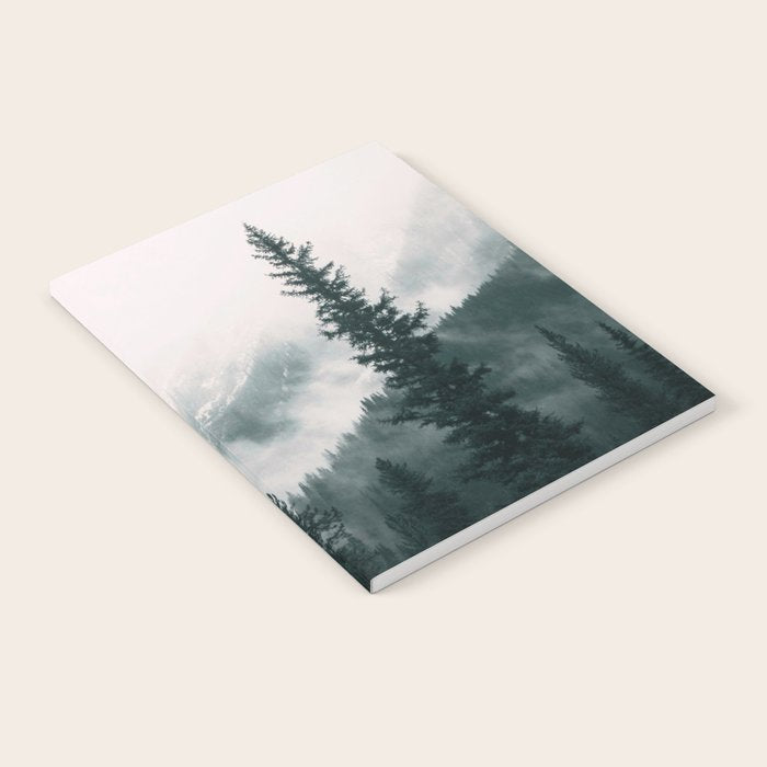 Forest mist beneath the mountain peaks Notebook Gallery Image 2