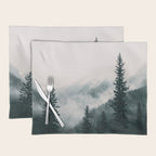 Forest mist beneath the mountain peaks Placemat Gallery Image 1