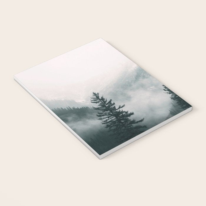 Forest mist beneath the mountain peaks Notebook Gallery Image 3