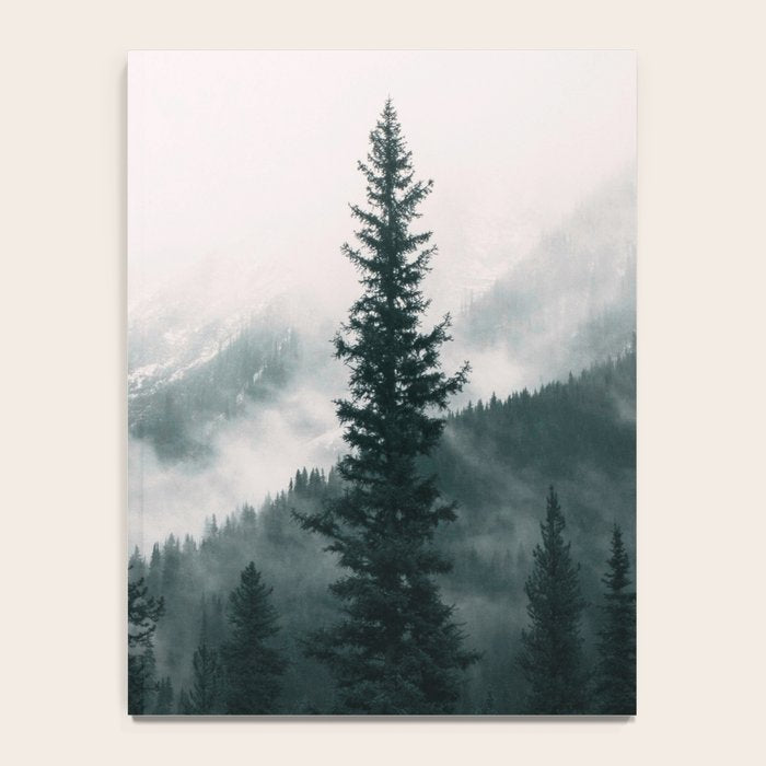 Forest mist beneath the mountain peaks Notebook Gallery Image 4
