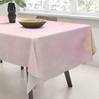 Blush pink orange watercolor hand painted ombre ikat Tablecloth Gallery Image 3